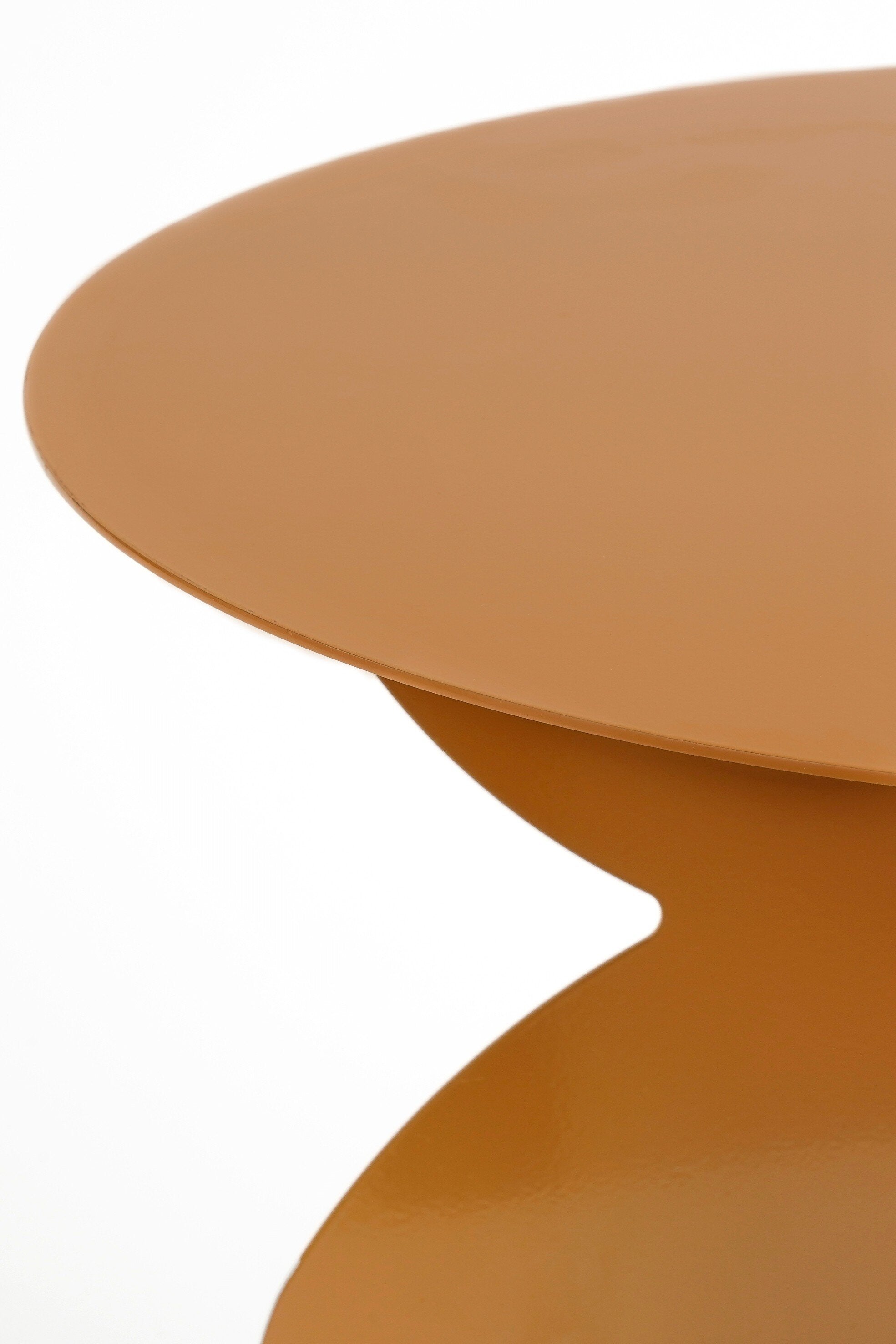 Rafi Side Table - H40 X Ø45 Cm - Iron - Brown