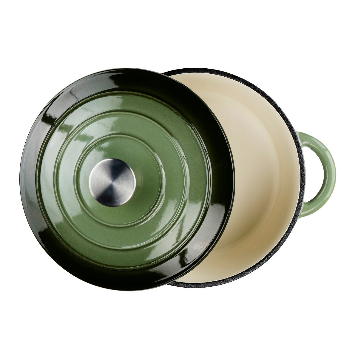 ALPINA GIETIJZEREN BRAADPAN 24CM GROEN - Tuincentrum Lopik