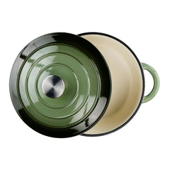 ALPINA GIETIJZEREN BRAADPAN 24CM GROEN - Tuincentrum Lopik