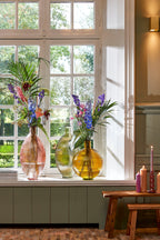 MICA DECORATIONS FIRENZA FLESVAAS ROZE GERECYCLED GLAS - Tuincentrum Lopik