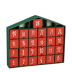 Advent Calender Red Handmade Recycled Paper - L5Xw33Xh28Cm