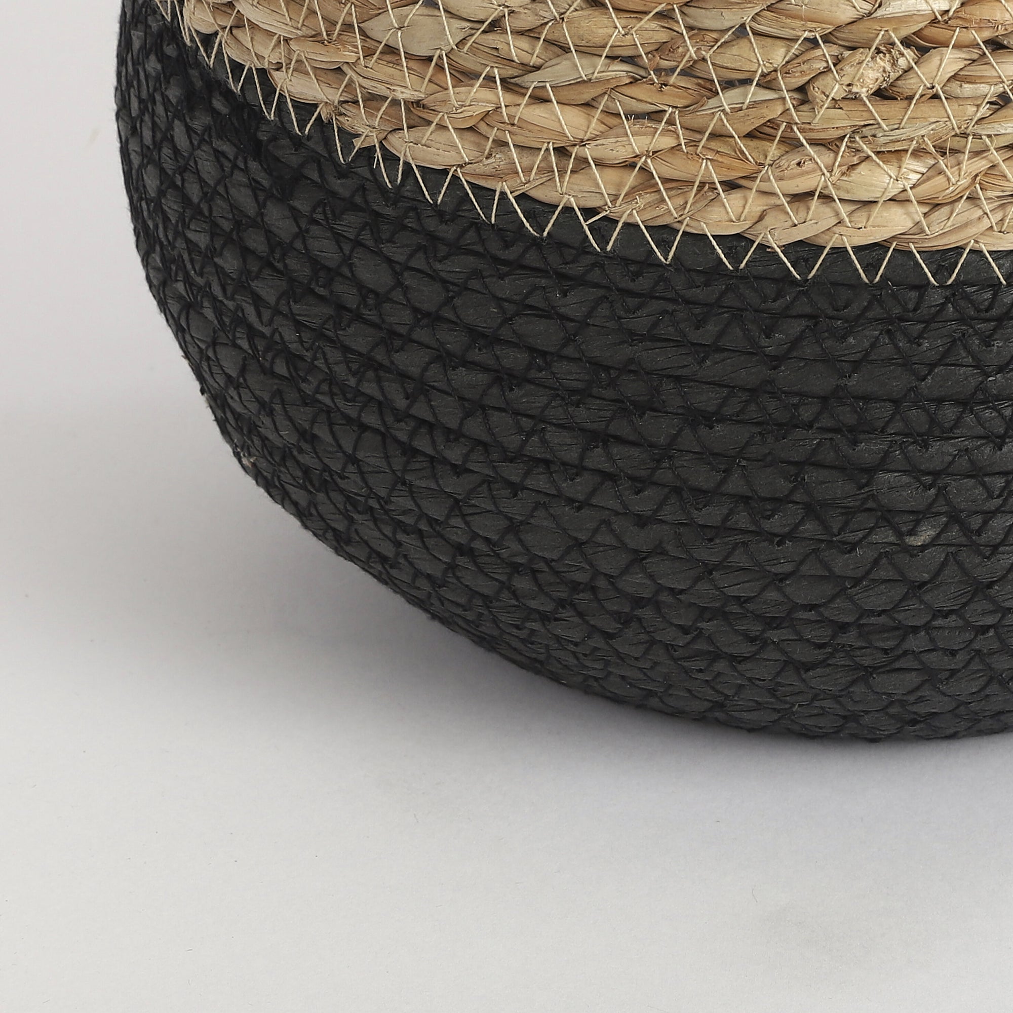 Jorck Basket Round Black Set Of 3 - H24Xd26Cm