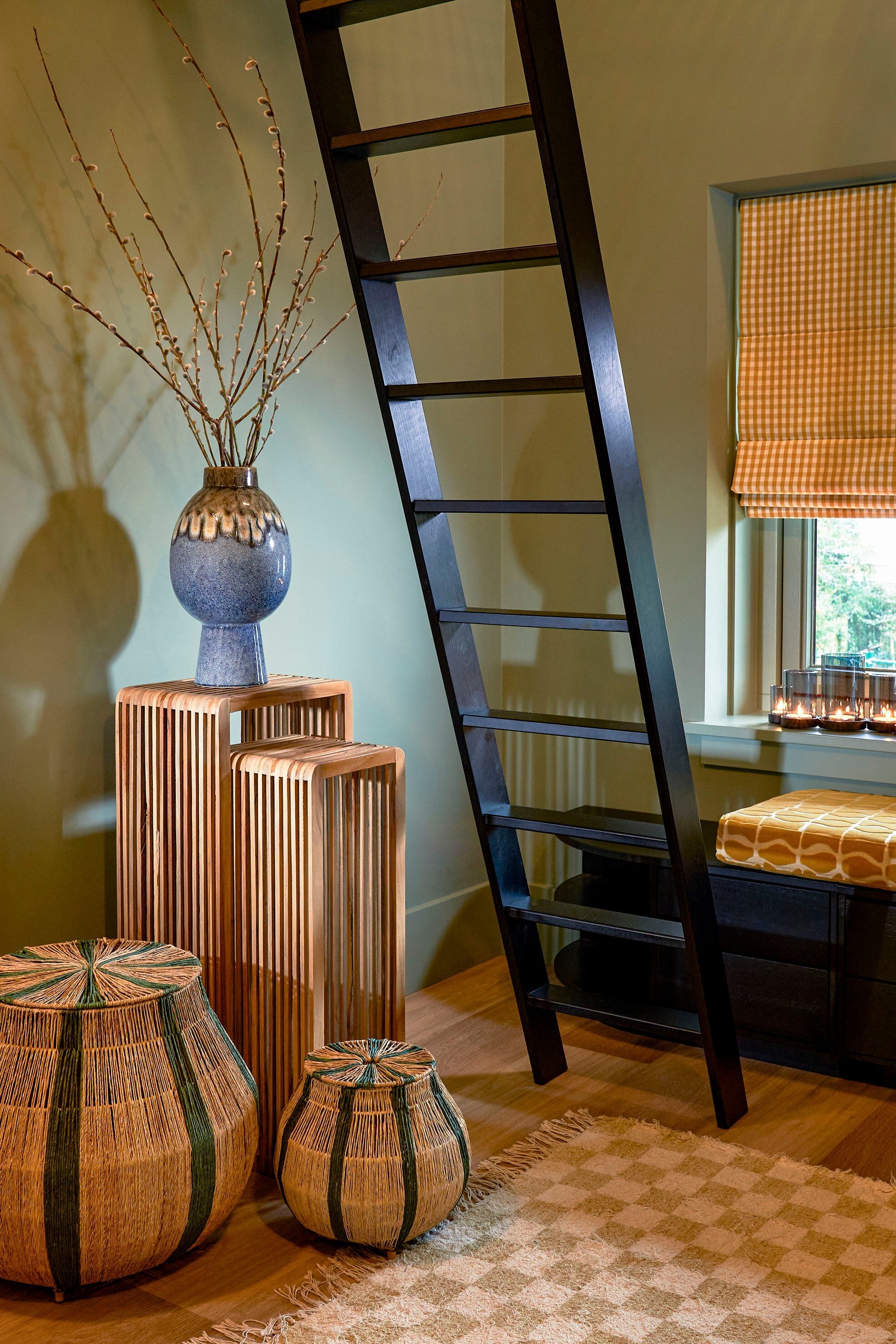 Yonker Planttable Brown Set Of 2 - L35Xw25Xh80Cm