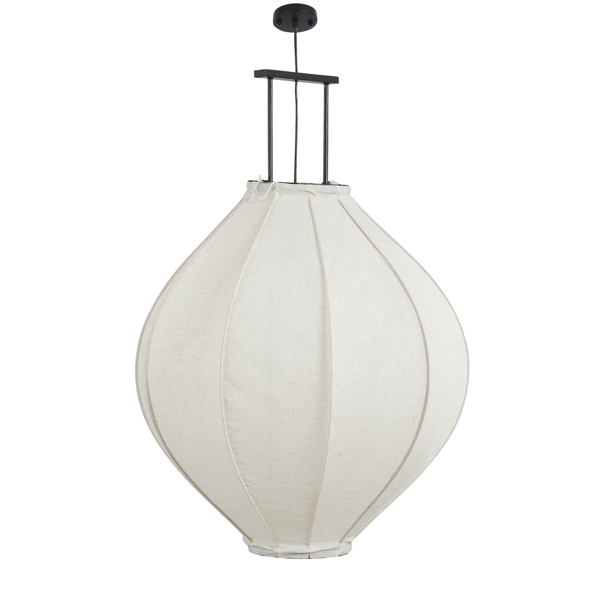 Pego Pendant Lamp - H94 X Ø70 Cm - Linen - Off White