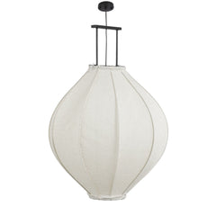 Pego Pendant Lamp - H94 X Ø70 Cm - Linen - Off White