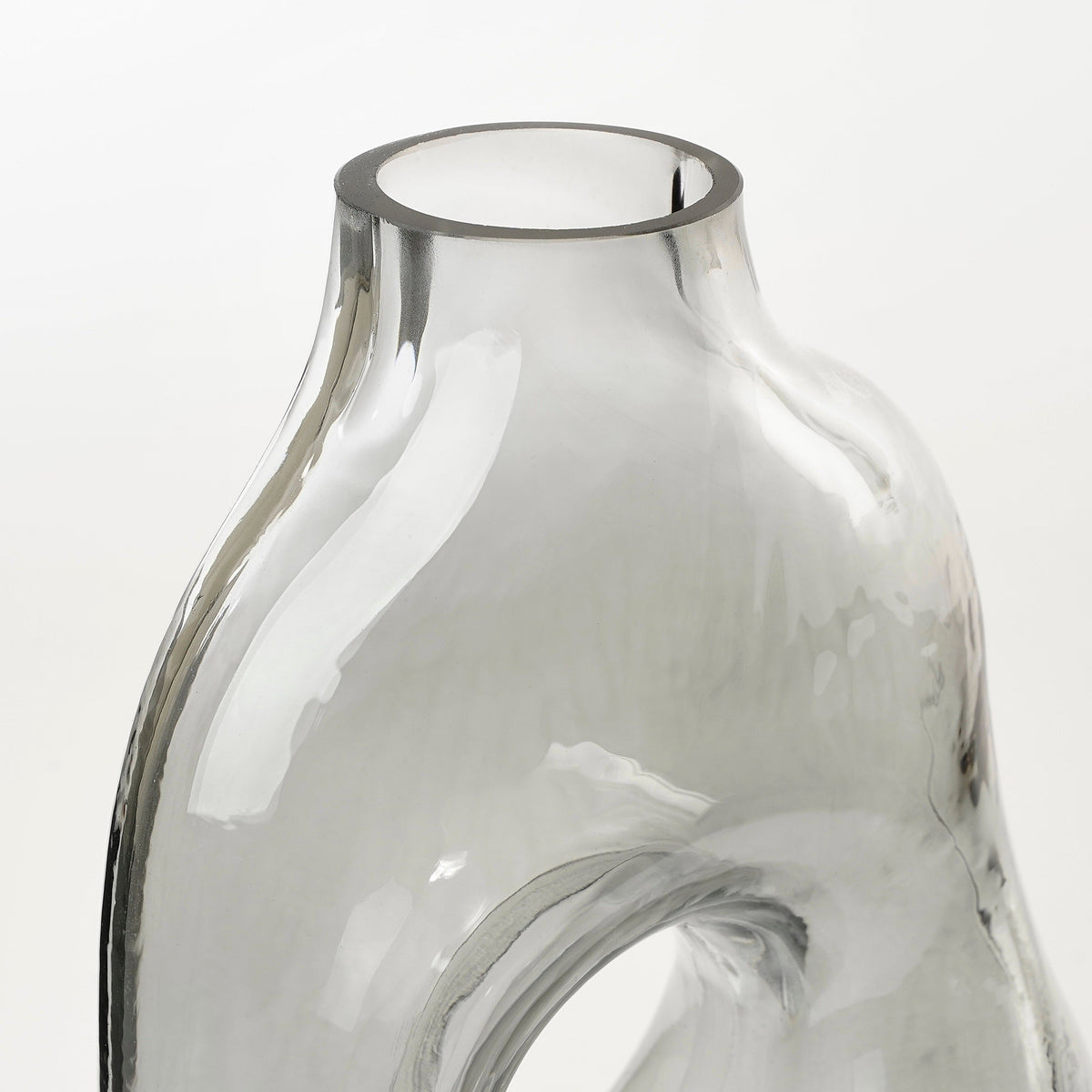 Jay Vase Glass L. Grey - L18,5Xw10,5Xh25Cm