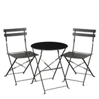 Laurence Bistro Set Black 3 Pieces