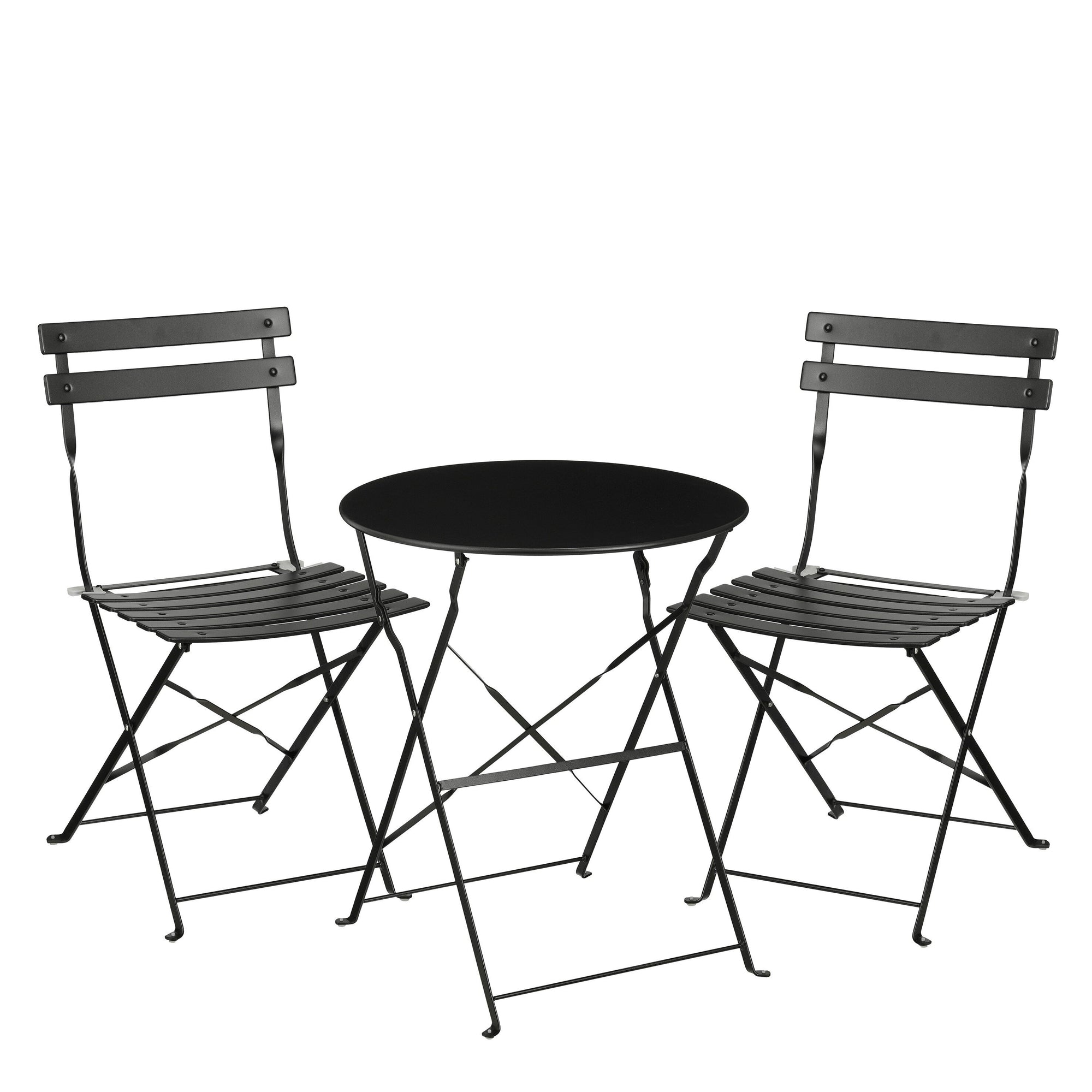 Laurence Bistro Set Black 3 Pieces
