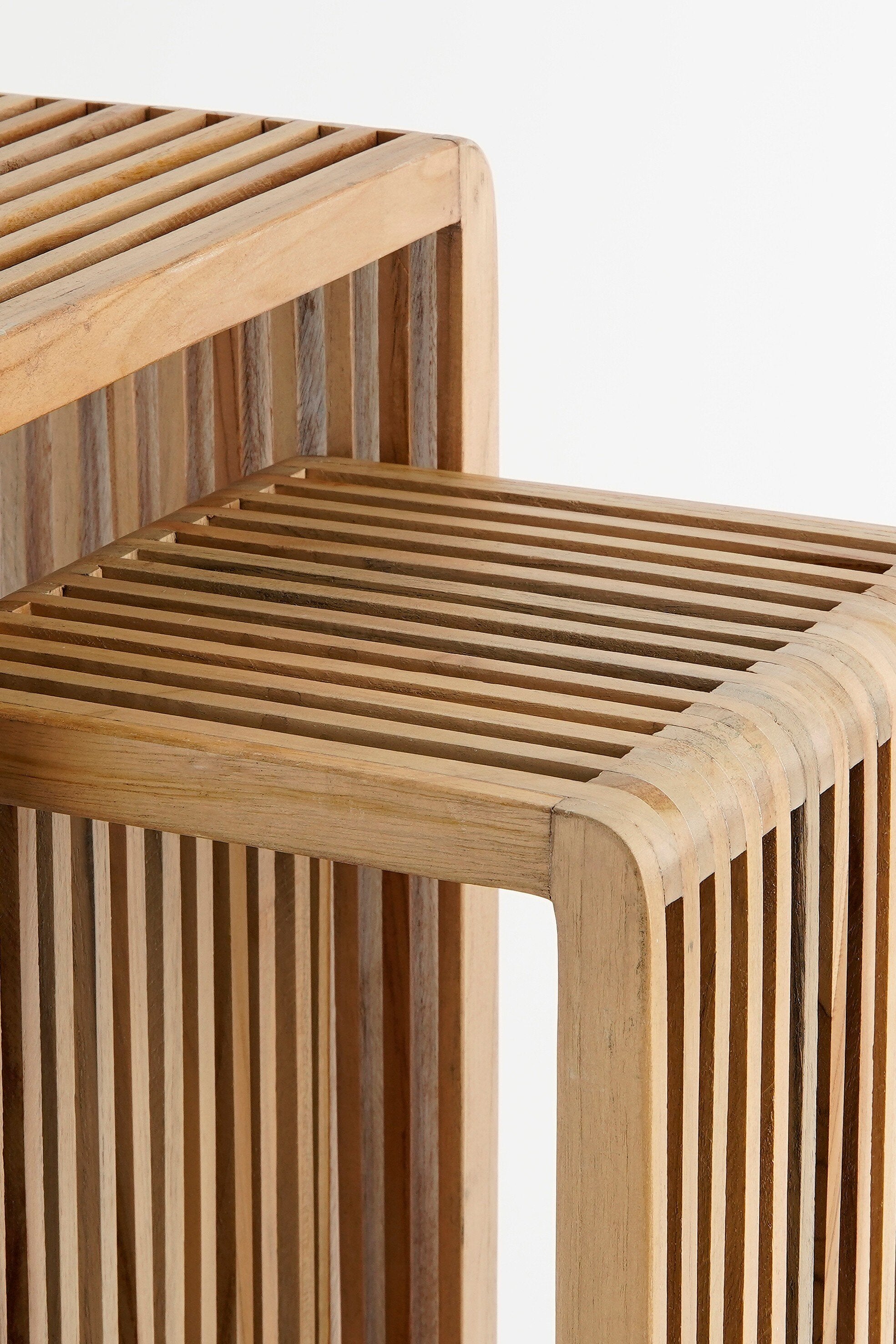 Yonker Planttable Brown Set Of 2 - L35Xw25Xh80Cm