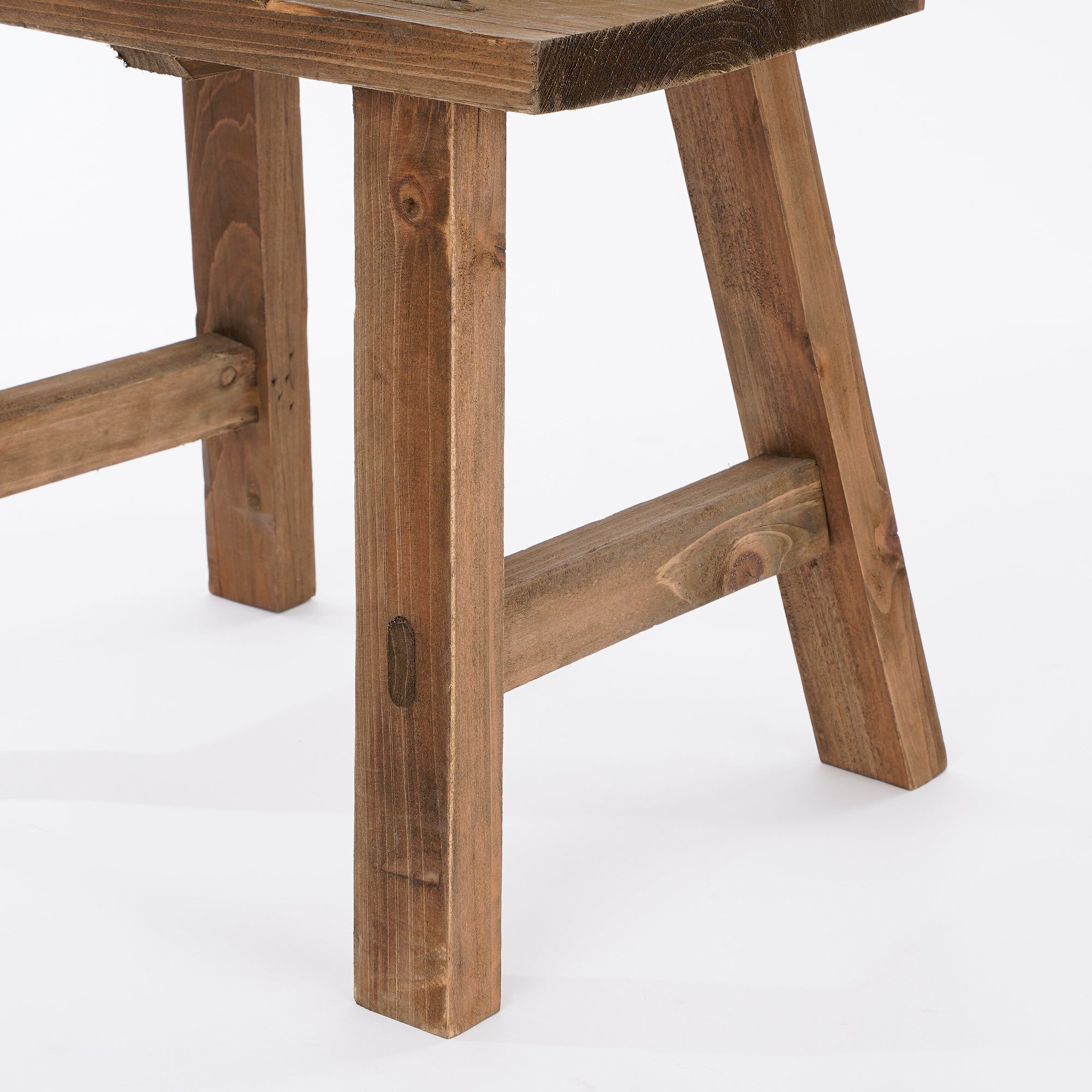 Bold Stool Recycled Wood Brown - L38Xw28,5Xh34Cm