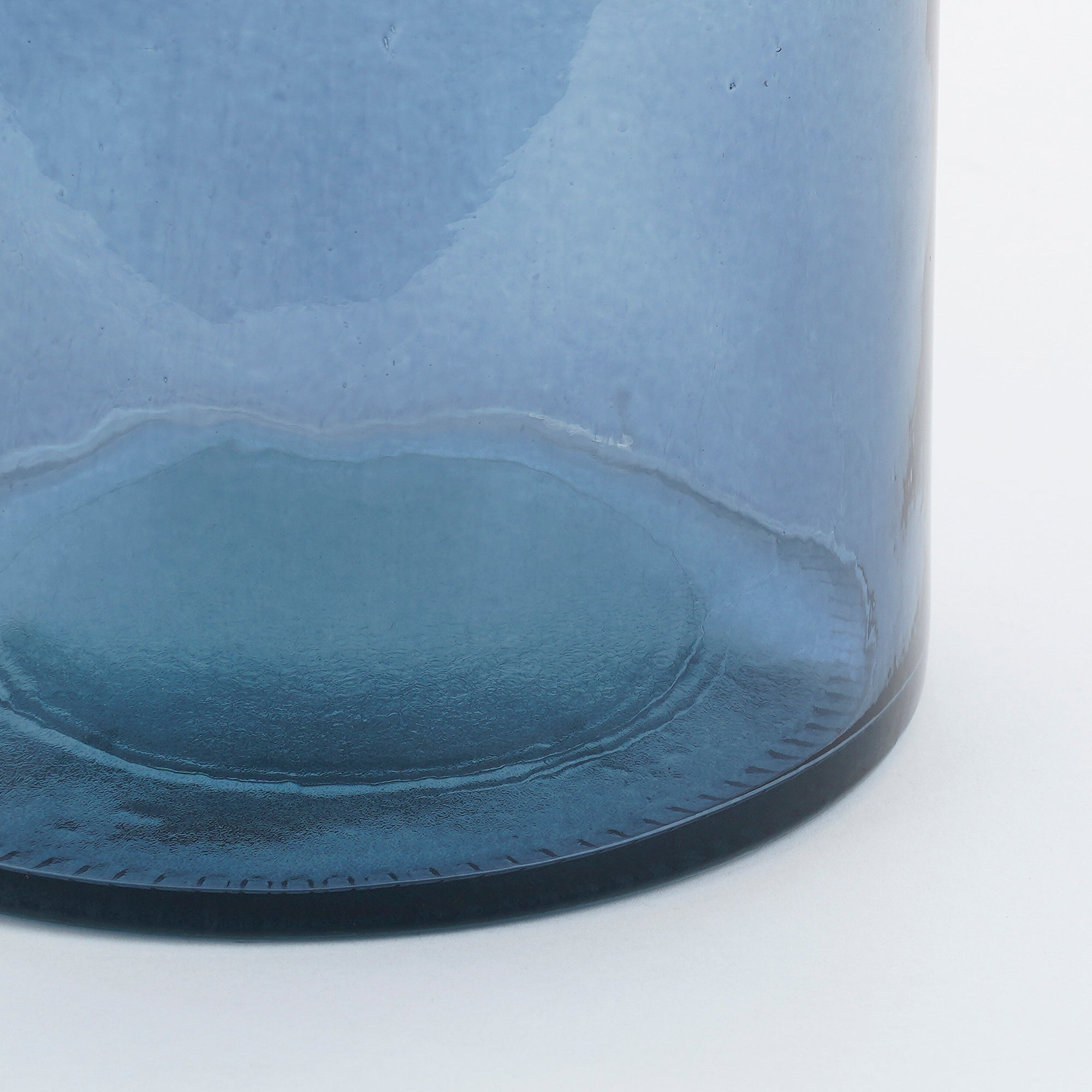 Guan Bottle Glass Blue - H40Xd15Cm