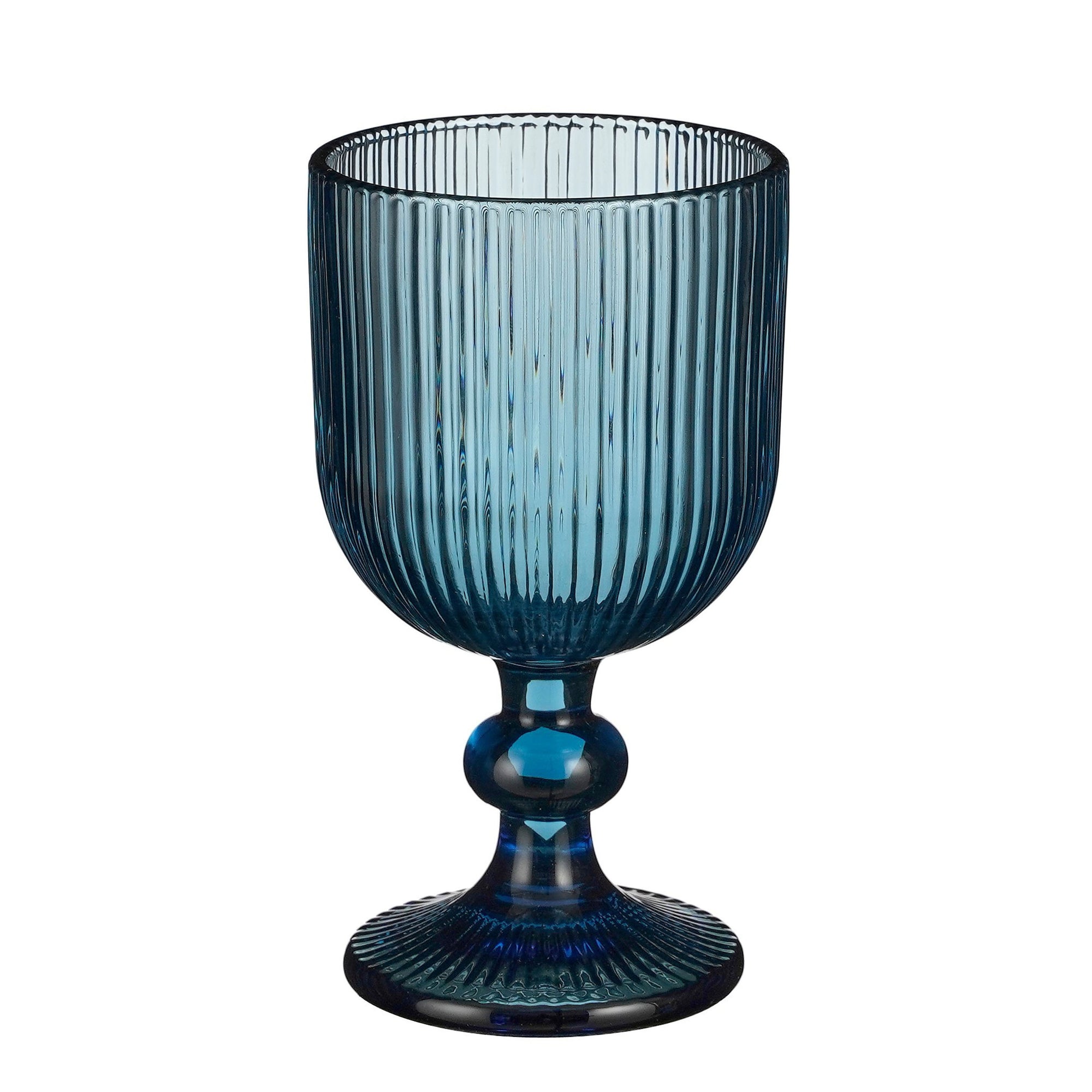 Merlot Wine Glass - Set Of 6 - 250 Ml - Glass - Blue