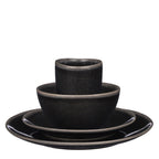 Tabo Dinnerware Set Black 16 Pieces