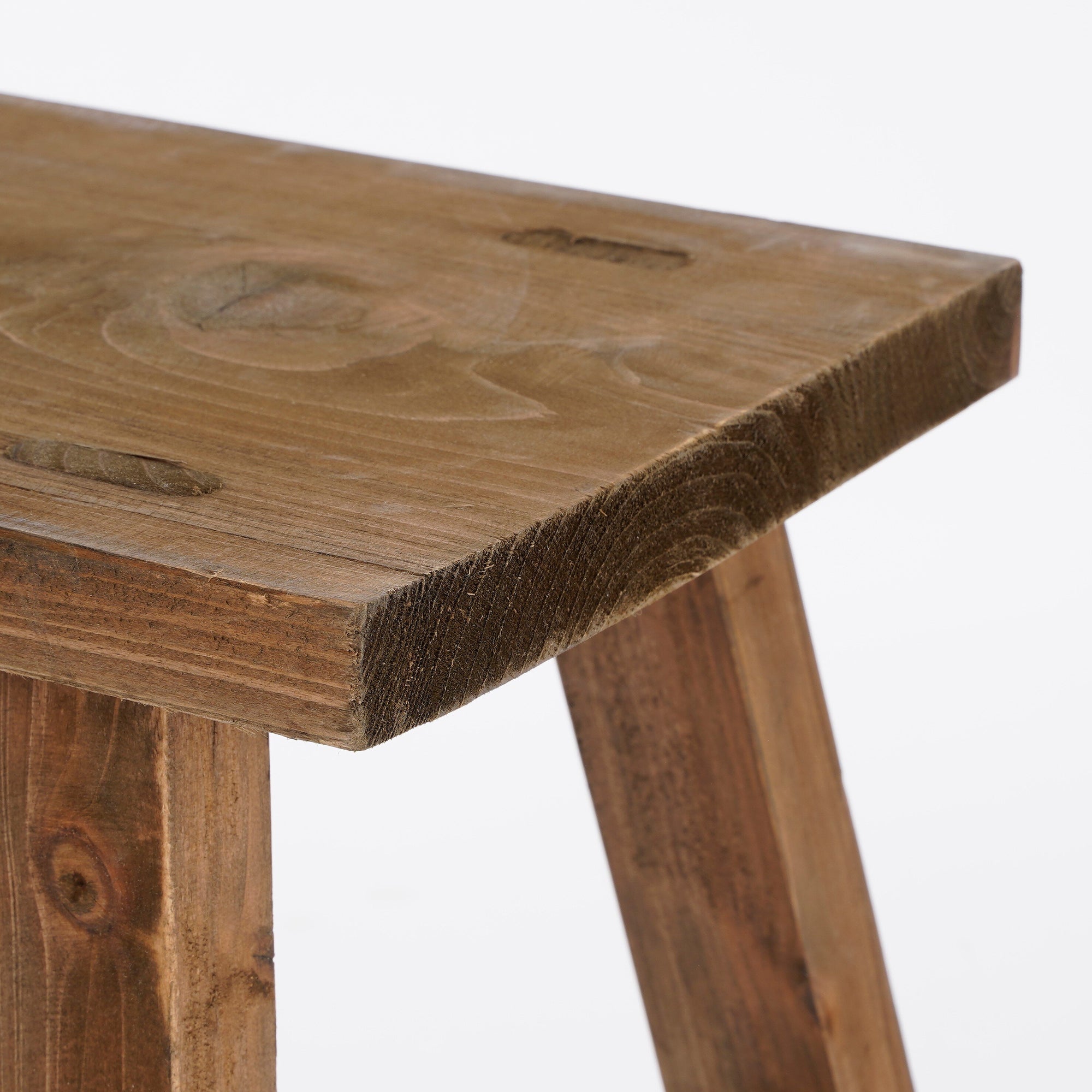 Bold Stool Recycled Wood Brown - L38Xw28,5Xh34Cm