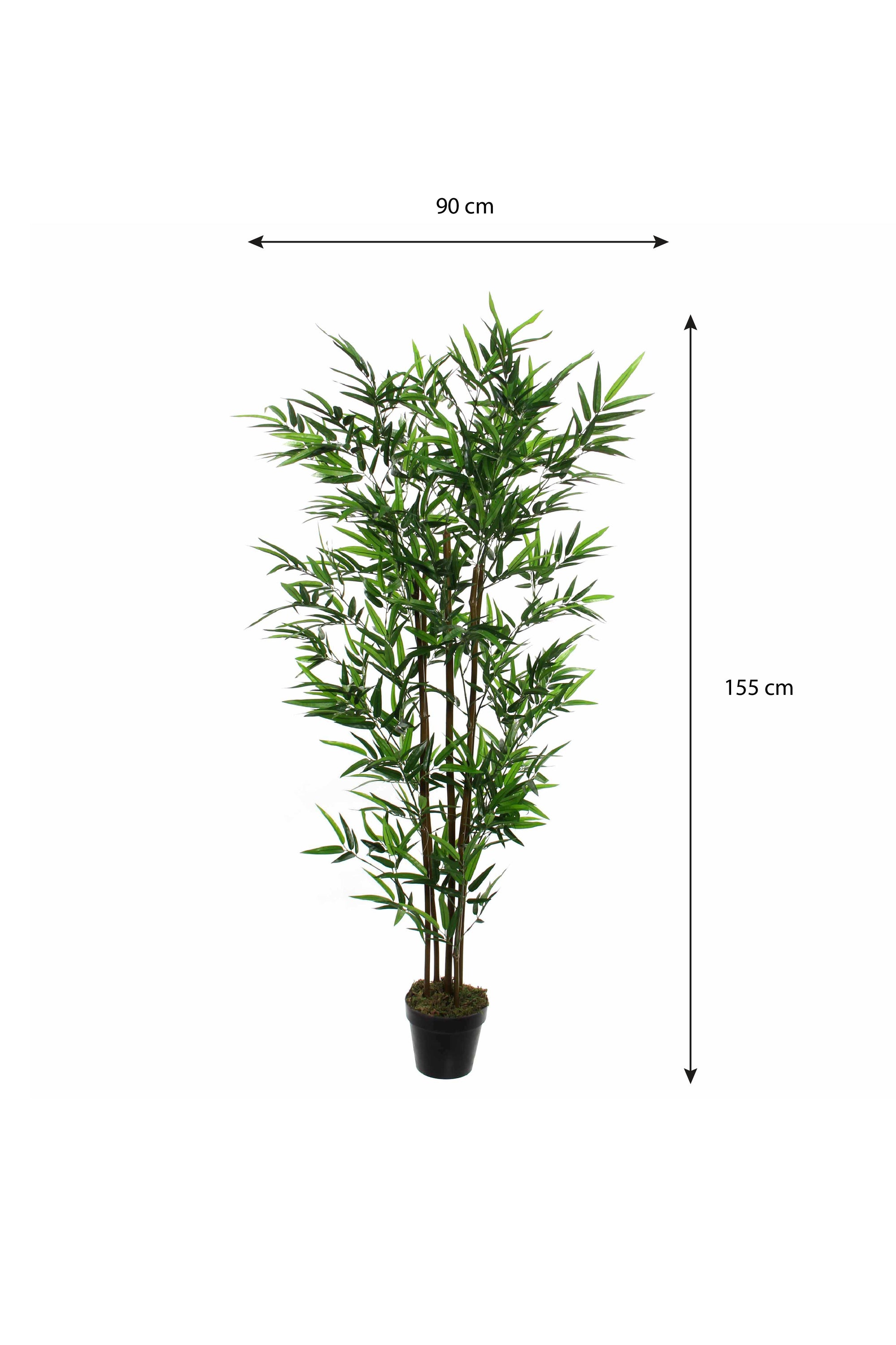 Bamboo In Pot Green - H155Xd90Cm