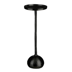 Colin Side Table Recycled Aluminium Black Fsc 100% - H68Xd24Cm