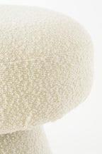 Pouffe Off White - H46Xd49Cm