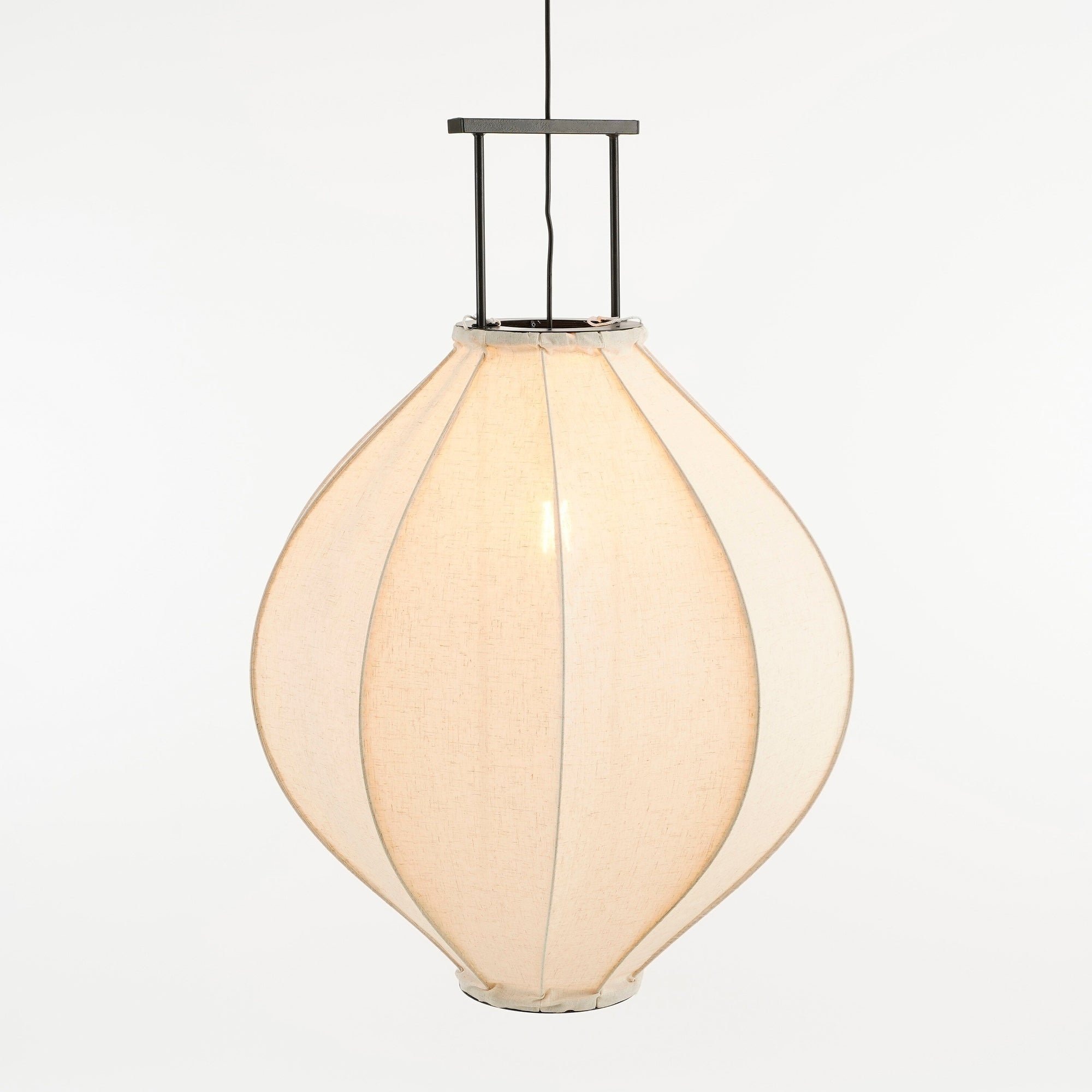 Pego Pendant Lamp - H94 X Ø70 Cm - Linen - Off White