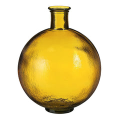 Firenza Bottle Recycled Glass Ochre - H42Xd34Cm