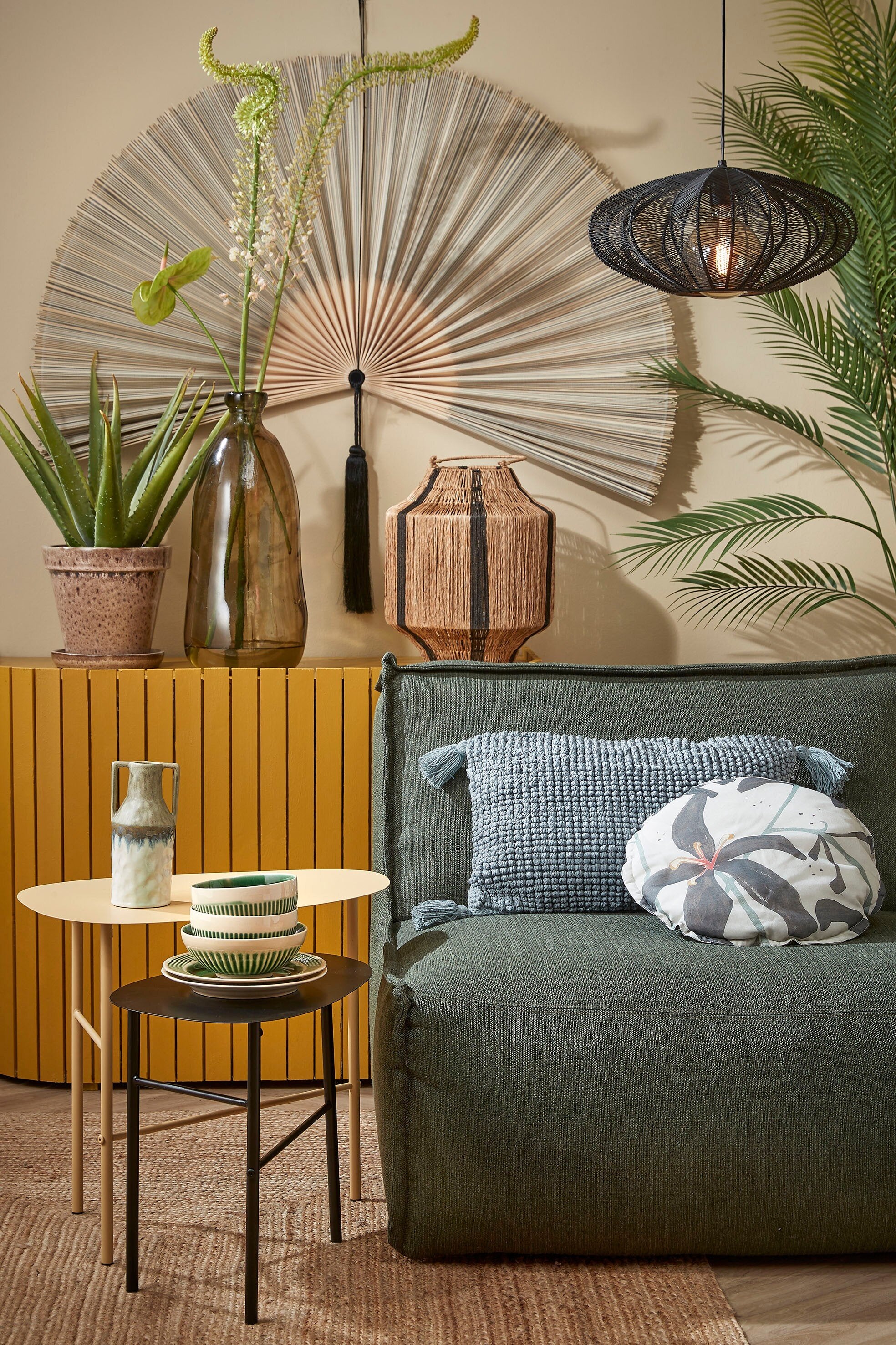 Liliano Lantern Black - H36Xd30Cm