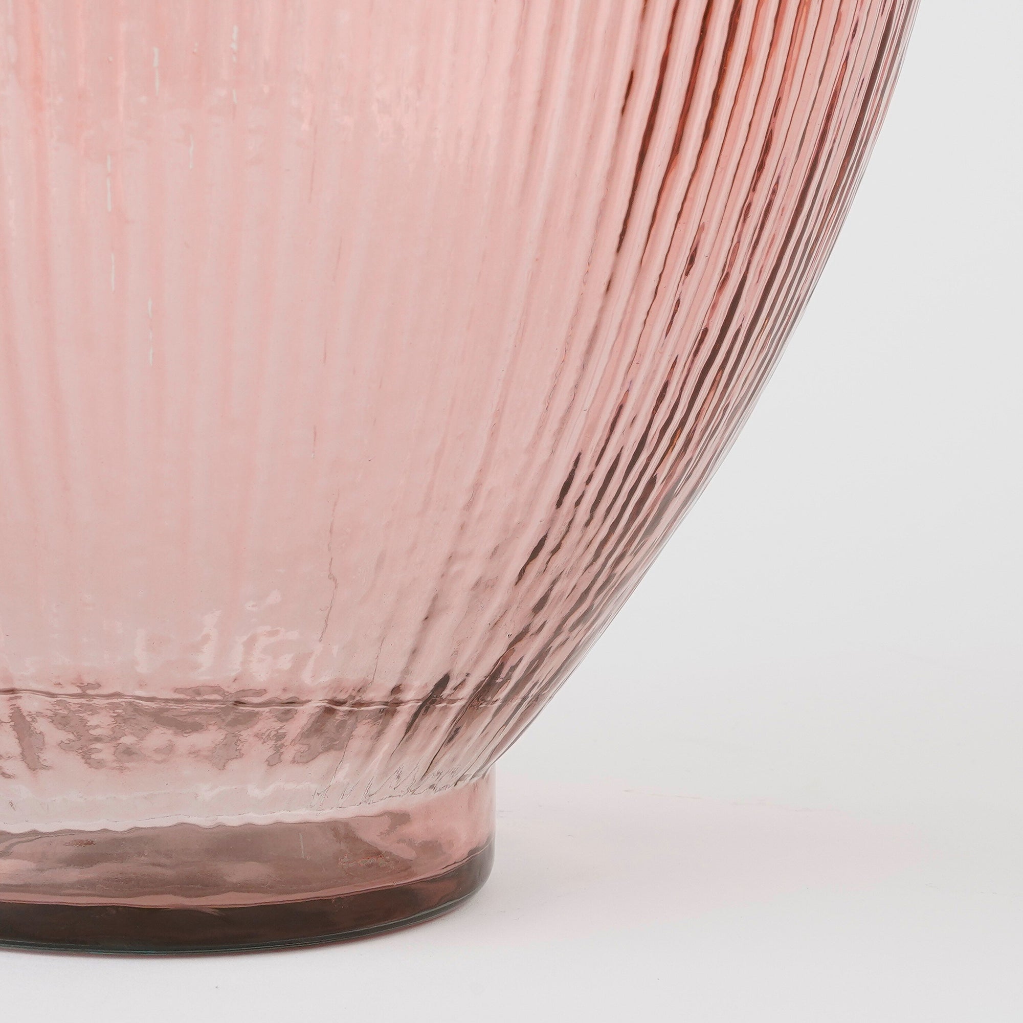 MICA DECORATIONS FIRENZA FLESVAAS ROZE GERECYCLED GLAS - Tuincentrum Lopik