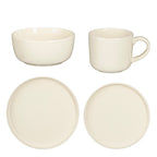 Ozzu Dinnerware Set Off White 16 Pieces