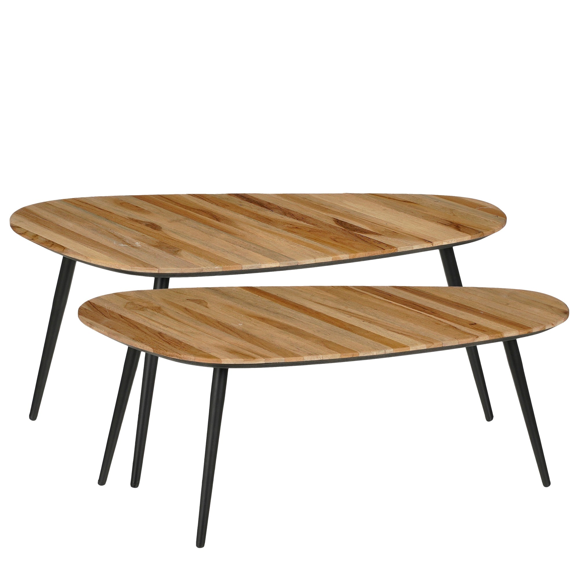 Jailey Side Table Brown Set Of 2 - L84Xw39Xh39Cm