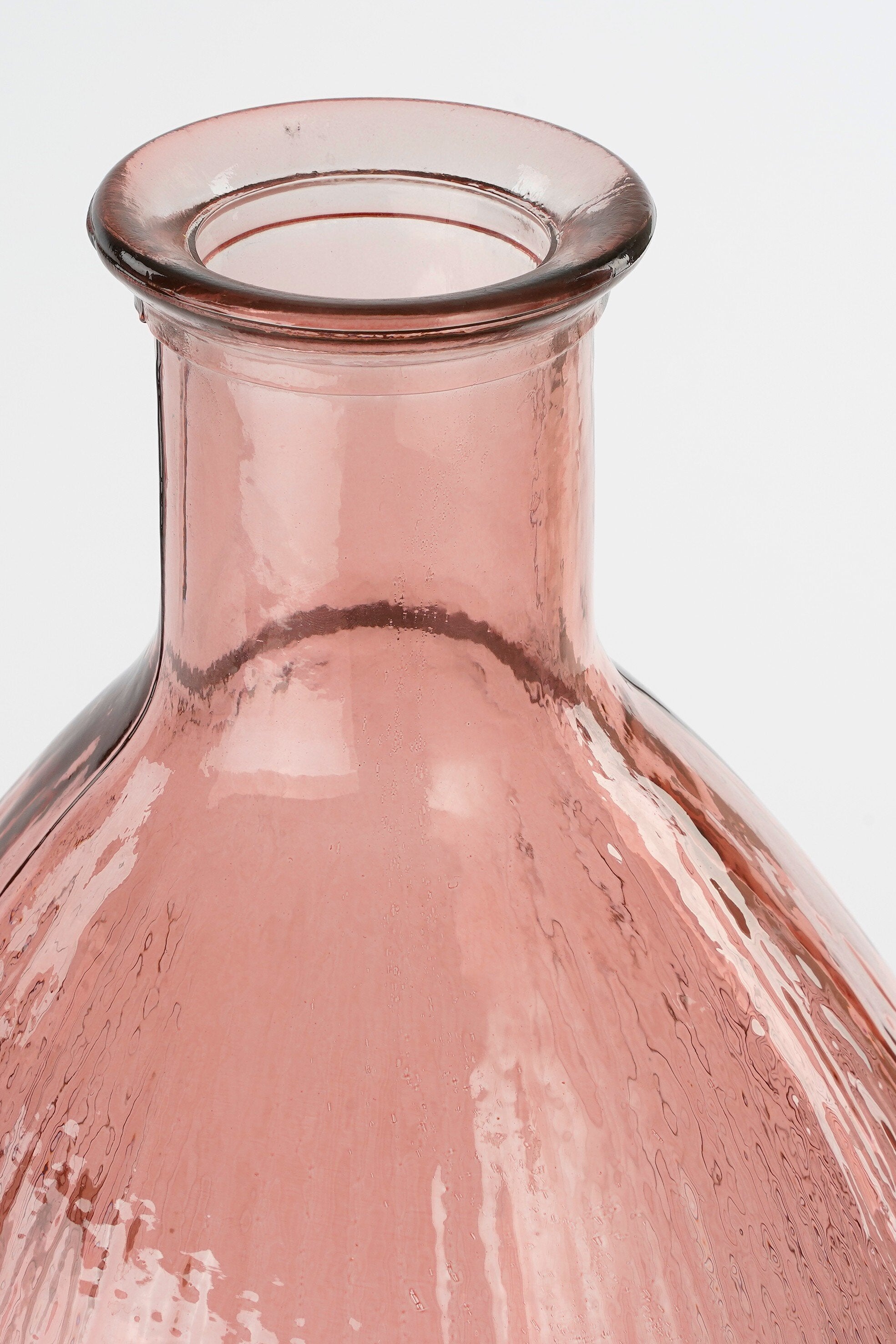 MICA DECORATIONS FIRENZA FLESVAAS ROZE GERECYCLED GLAS - Tuincentrum Lopik
