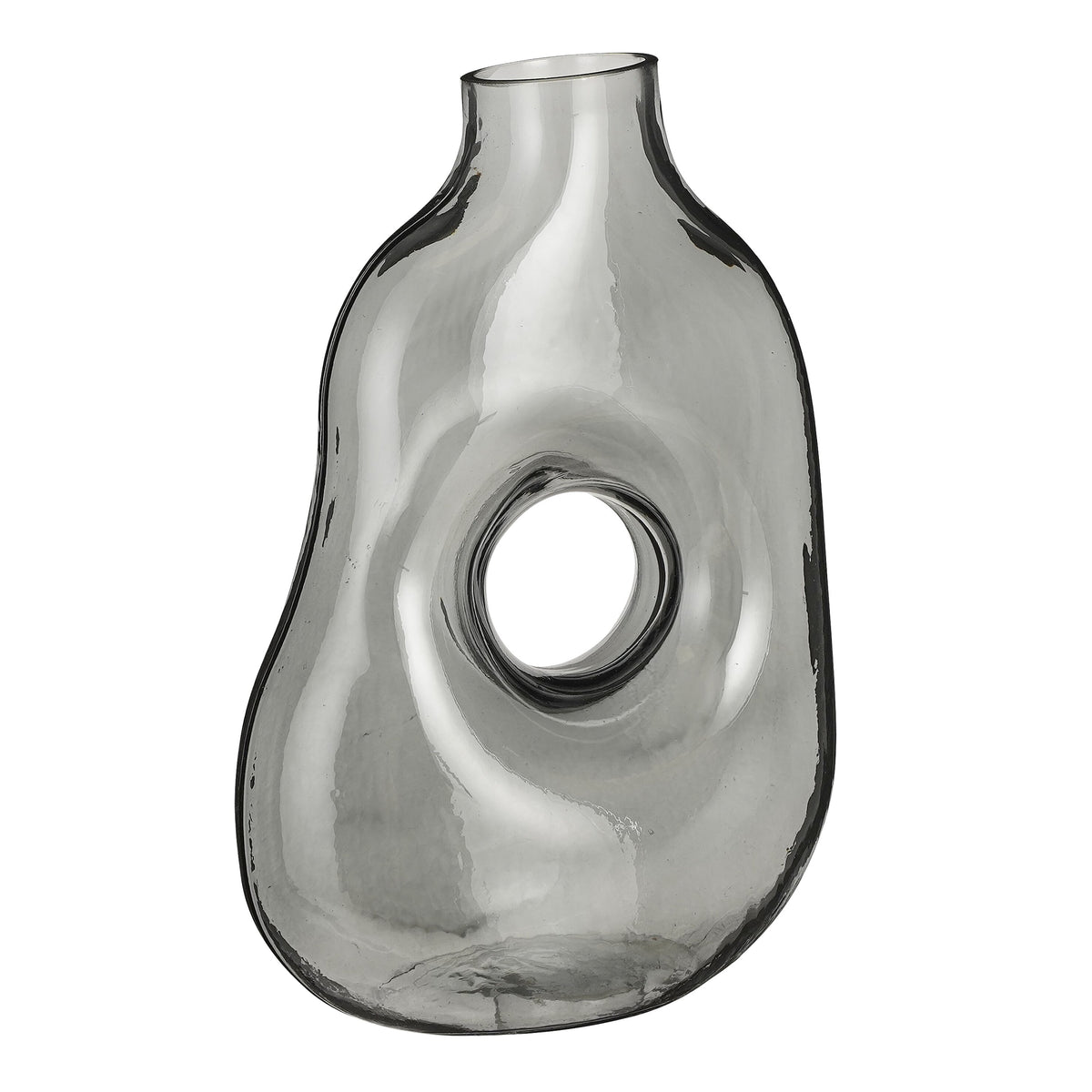 Jay Vase Glass L. Grey - L18,5Xw10,5Xh25Cm