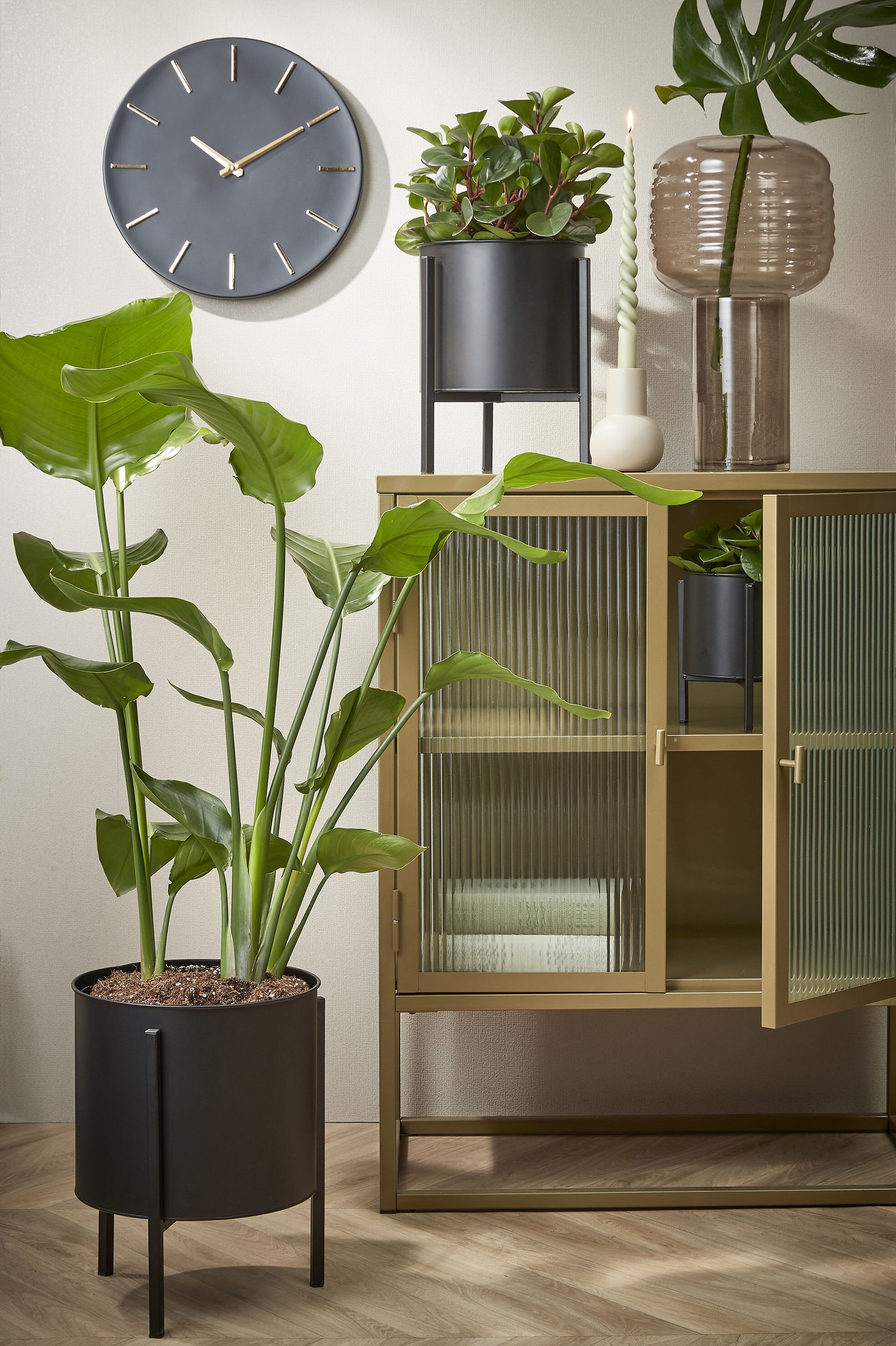 Brixen Wall Clock Aluminium Black - H4Xd35,5Cm