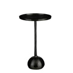 Colin Side Table Recycled Aluminium Black Fsc 100% - H58Xd34Cm