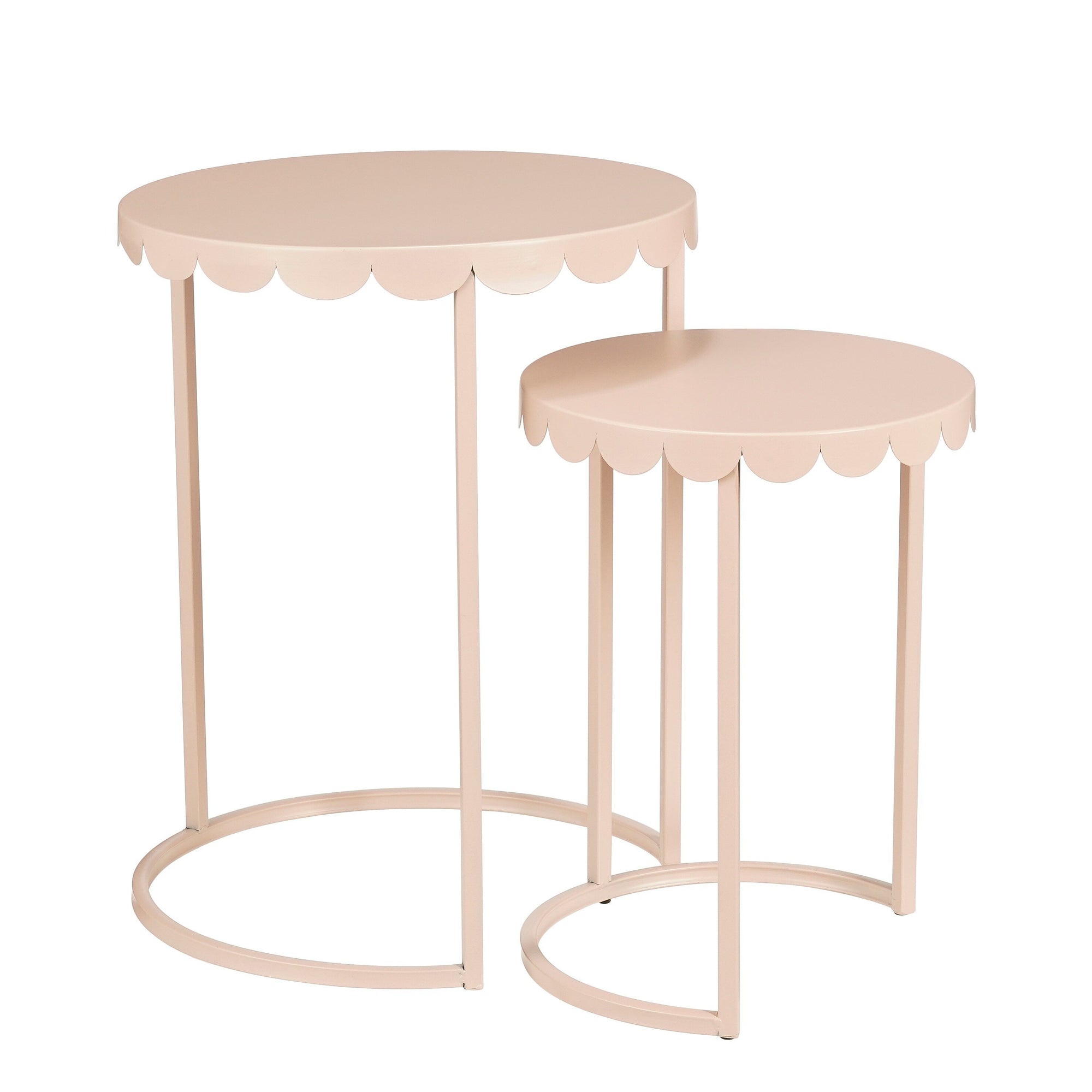 Lara Side Table L. Pink Set Of 2 - H51Xd40Cm