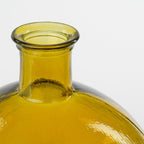 Firenza Bottle Recycled Glass Ochre - H42Xd34Cm
