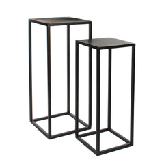 Goa Table Black Set Of 2 - L30Xw30Xh70Cm