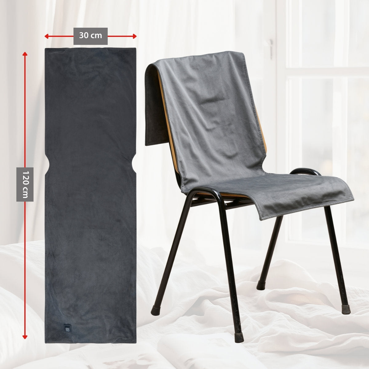 Heating Chair Cushion Grey