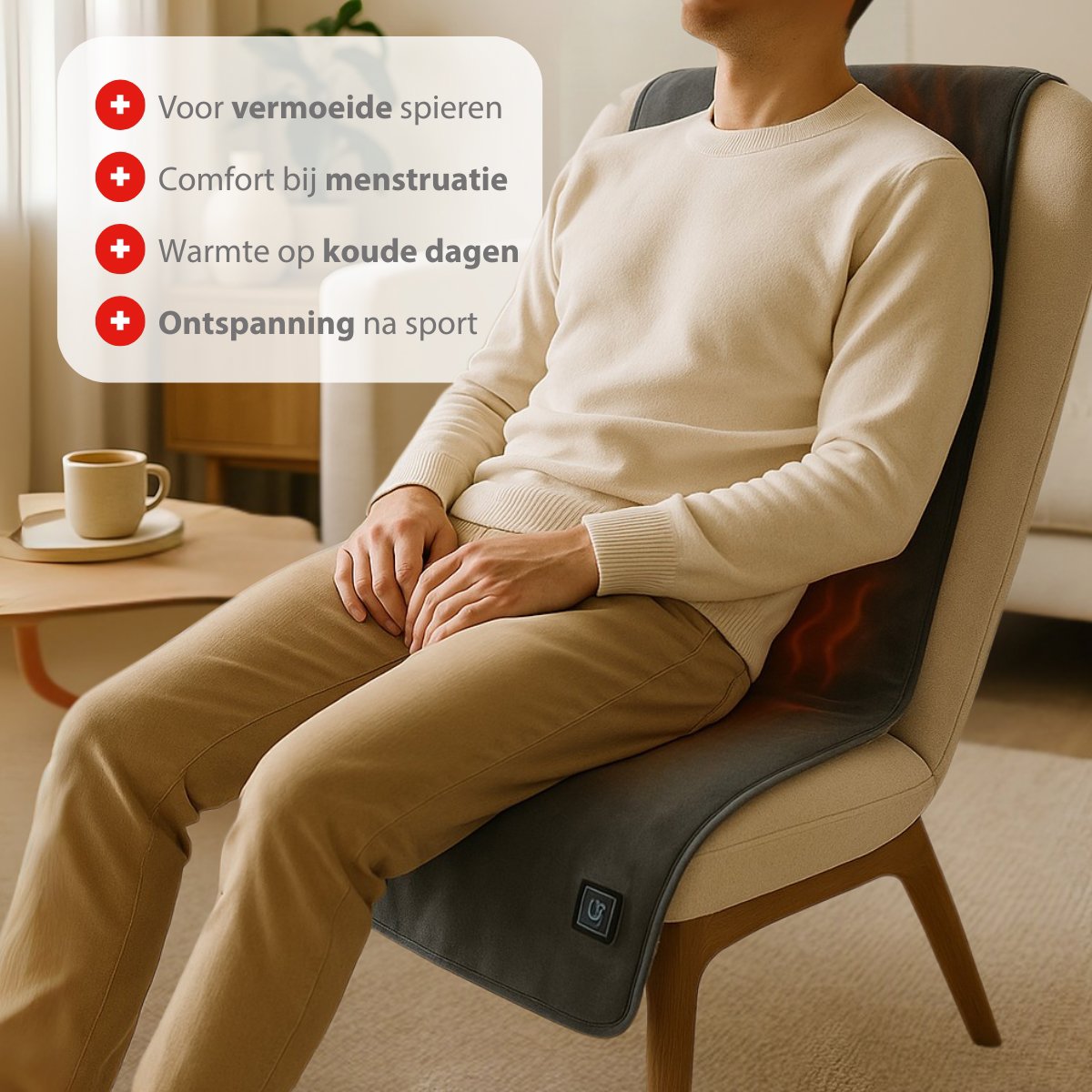 Heating Chair Cushion Grey