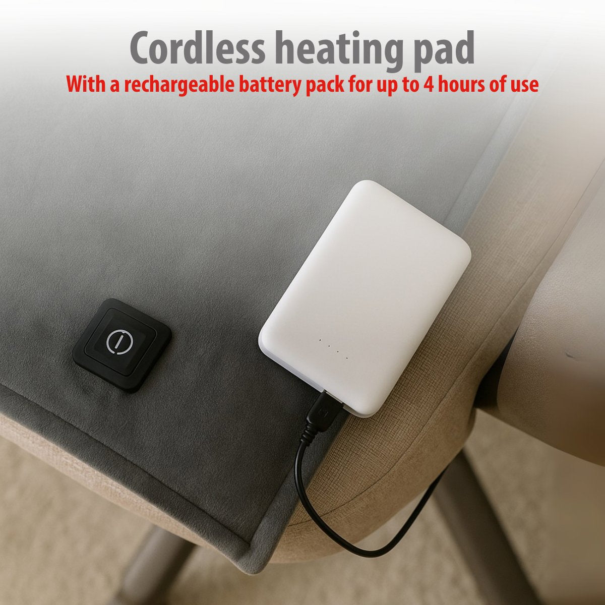 Heating Chair Cushion Grey