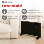 ALPINA DIGITALE CONVECTORKACHEL ZWART 2000W - Tuincentrum Lopik