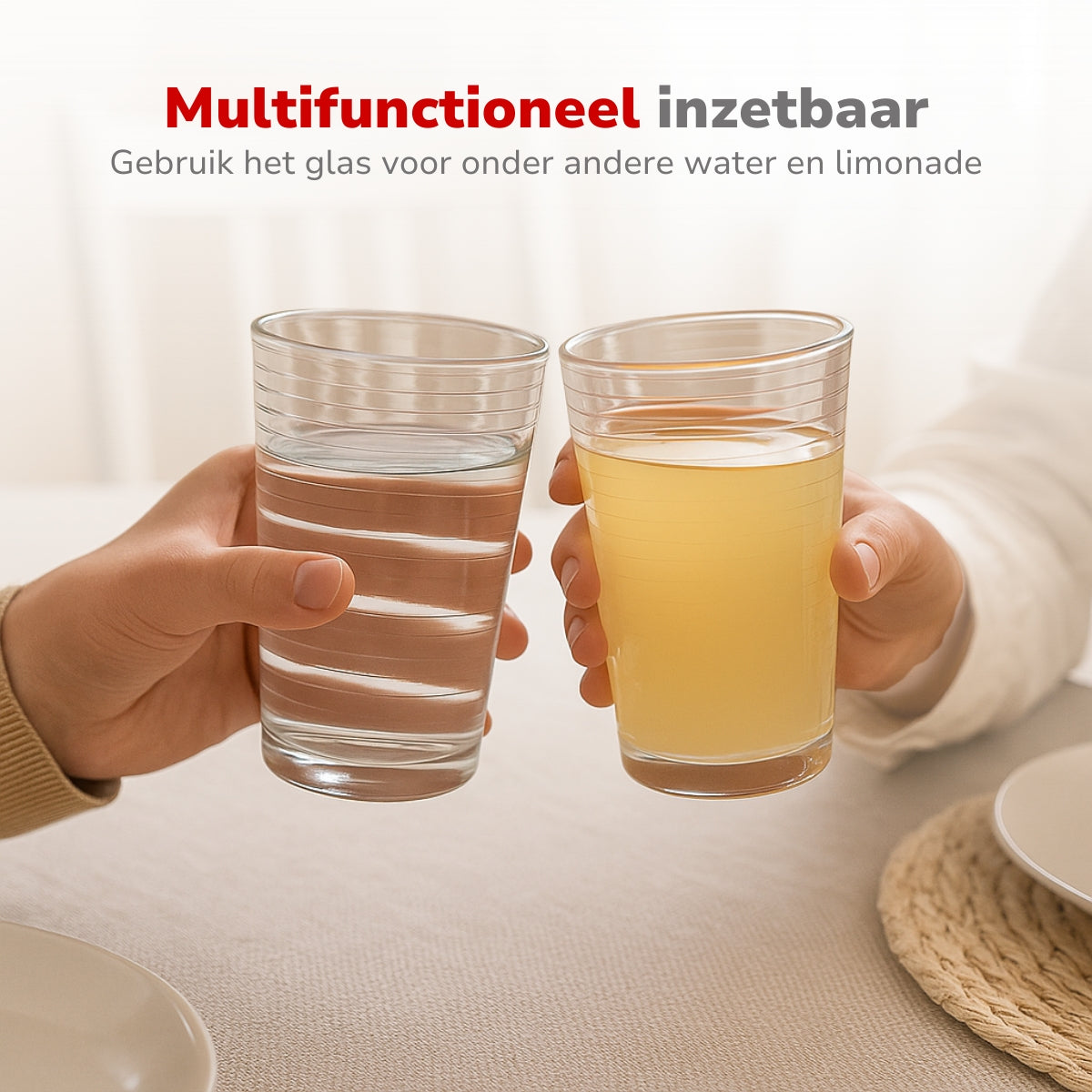 ALPINA DRINKGLAZEN SET TRANSPARANT GLAS 220 ML SET VAN 6 - Tuincentrum Lopik