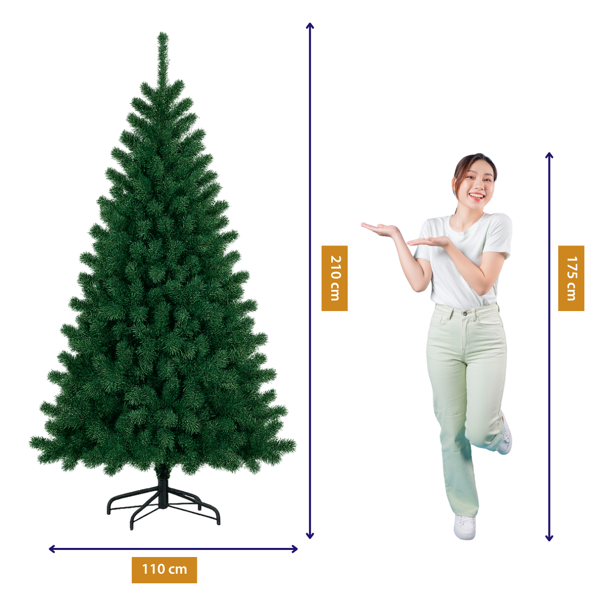 Xmas Tree 210Cm 900Branches