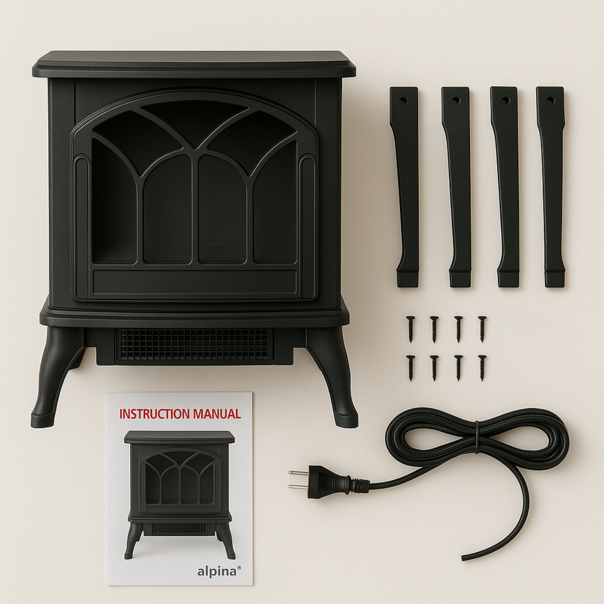 Ptc Heater Fireplace 750/1500W