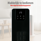 ALPINA PTC HEATER DIGITAL 800-2000W  DIGITALE KERAMISCHE VERWARMING - Tuincentrum Lopik