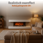CLASSIC FIRE WANDHAARD MONTREAL 2000W MET VERWARMING EN VLAMEFFECT - Tuincentrum Lopik