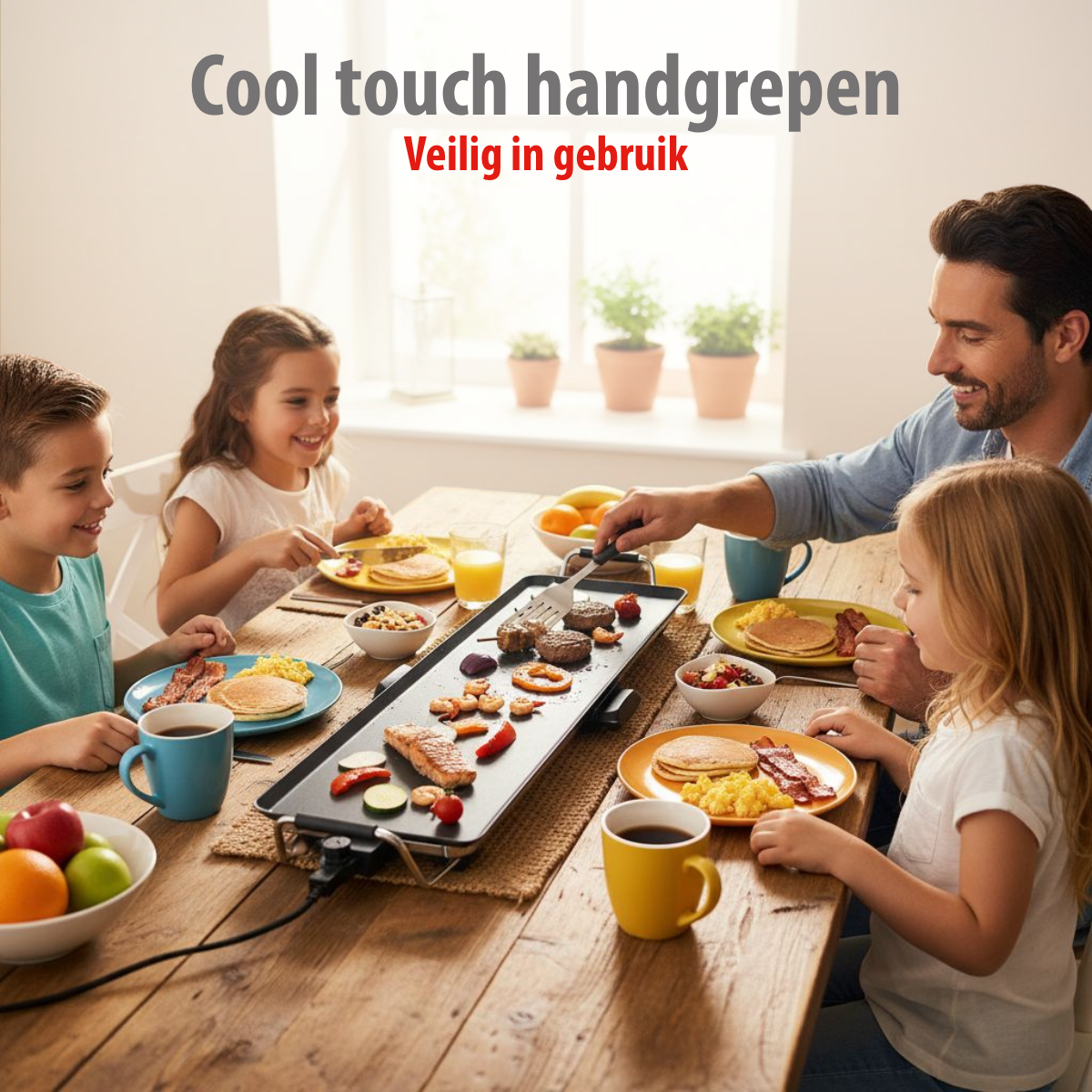 ALPINA TEPPANYAKI GRILL 1800W 87X23CM - ELEKTRISCHE GRILLPLAAT - Tuincentrum Lopik