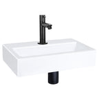 DIFFERNZ FLAT FONTEINSET KERAMIEK KRAAN RECHT MAT ZWART 38X24X7CM - Tuincentrum Lopik