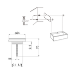 DIFFERNZ FLAT FONTEINSET KERAMIEK KRAAN RECHT MAT ZWART 38X24X7CM - Tuincentrum Lopik