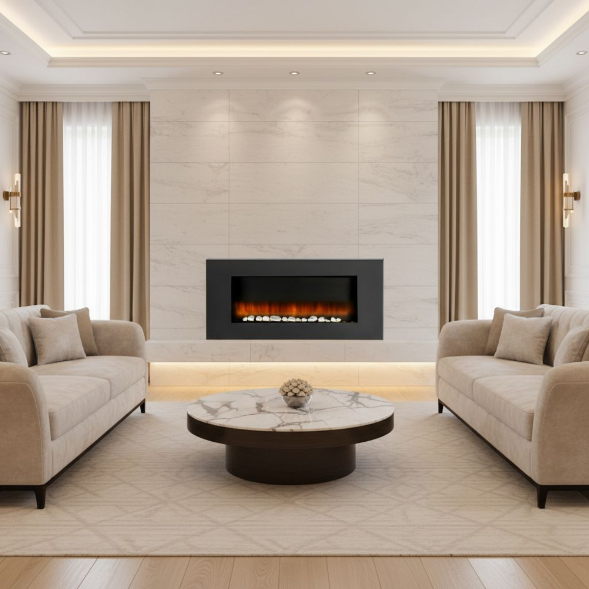 CLASSIC FIRE WANDHAARD VANCOUVER 105,5CM MET VERWARMING - Tuincentrum Lopik
