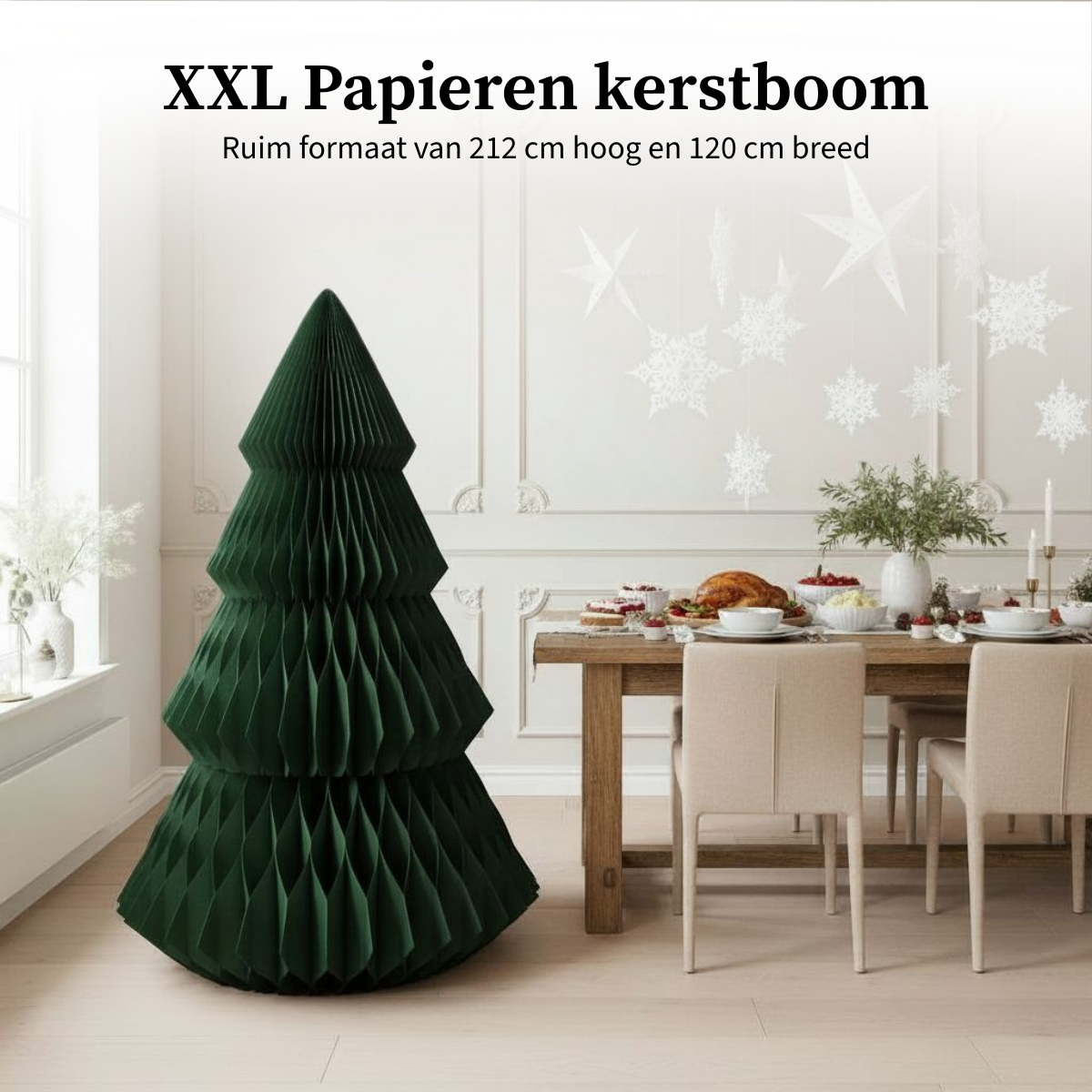 Decorative Christmas Tree - H212 X Ø120 Cm - Paper - Fsc Mix - Green