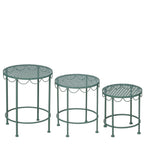 Marseille Plant Table Green – Set Of 3