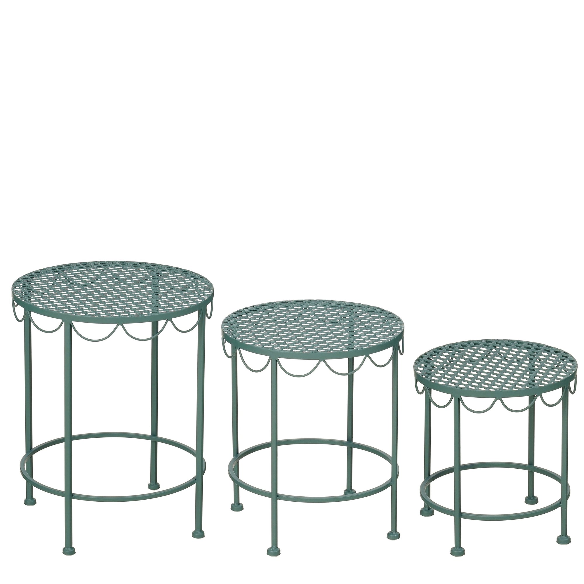 Marseille Plant Table Green – Set Of 3